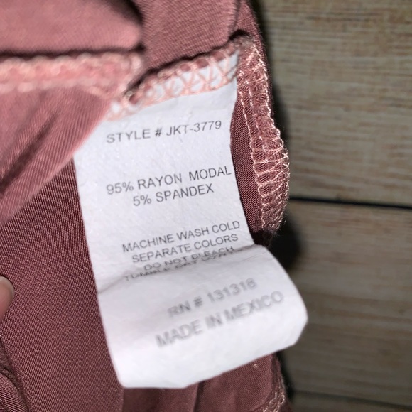 BOHO Pink Over Shoulder Strapless Shirt SM - Picture 5 of 5